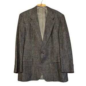 Austin Reed Mens Gray 100% Silk Vintage Blazer 46R Regent Street